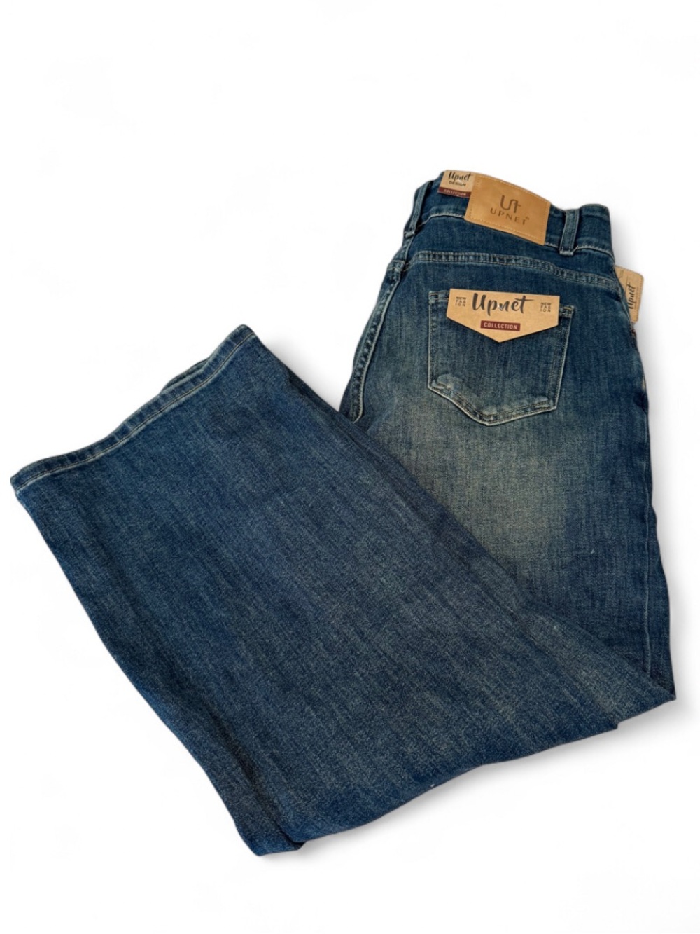 Women’s Wide Leg Jeans in Dark Blue Denim